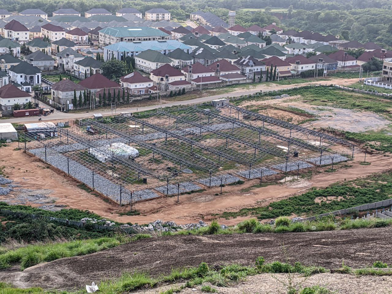 A. Complete Pan view of the Warehouse Steel Structures.
                            .